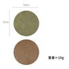 Special price retro cowhide pattern coaster, heat-resistant and stain-resistant, easy to clean, trendy teacup and tea set