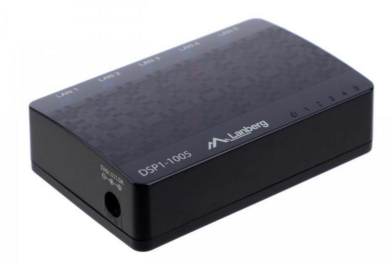 Switch desktop 5-port 1GB/s LANBERG DSP1-1005