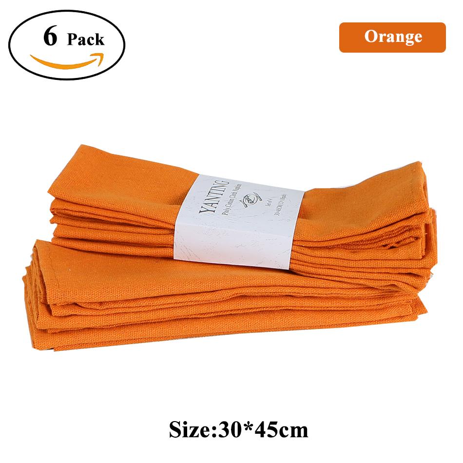 6 ШТ 30X45СМ 12X18 Дюймов Салфетки из ткани светло-фиолетового цвета Моющиеся Многоразовые Подставки на стол для свадебной вечеринки Домашнее украшение обеденного стола