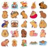 50pcs Cute Cartoon Capybara Animal Stickers Kids Gift Waterproof Graffiti Decals for Laptop Luggage Phone Notebook Bicycle