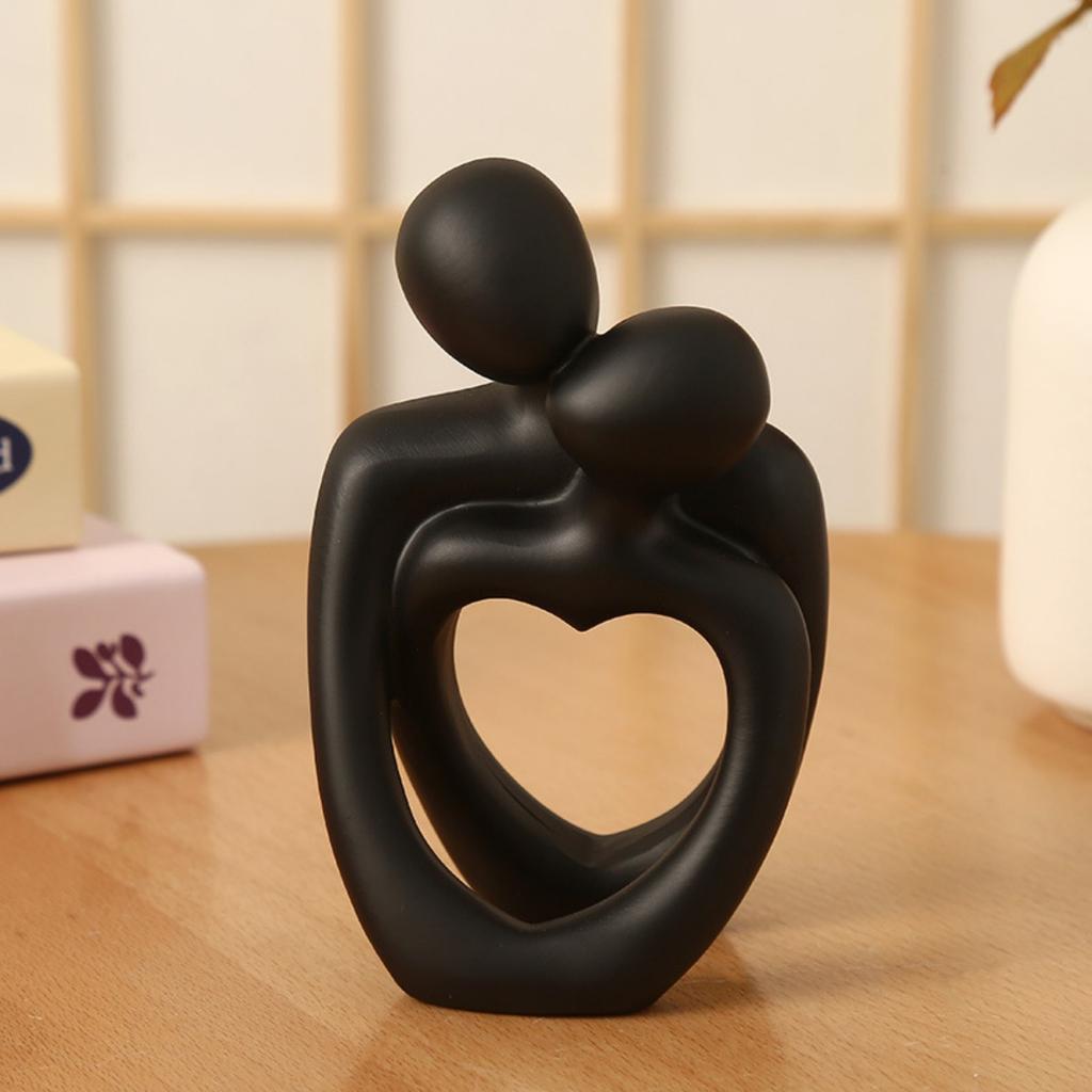 Minimalist Abstract Couple Statue Hugging Lovers Couple Statue Shelf Aesthetic for Dresser Nightstand Modern Master Bedroom Home Office Wedding Gift
