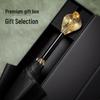 Golden Cobra Handle Windproof Umbrella: Octagonal Design, Automatic, Extra Large, Light Luxury, Long Handle, Perfect Gift