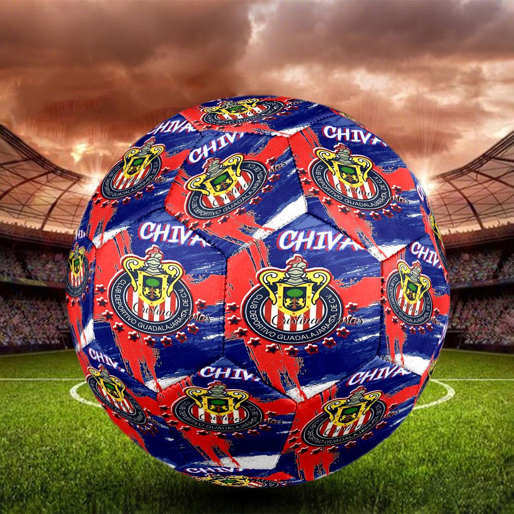 Футбольный мяч Club Deportivo Guadalajara, размер 5, стандартный для матчей и тренировок, идеальный подарок для футбольных фанатов