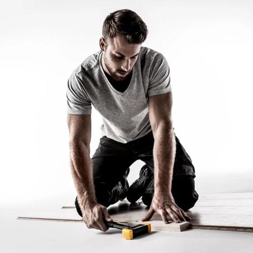 Rohmheld Halder Co., Ltd. HALDER Secular Hammer, Polyurethane (Yellow), Head Diameter 35x45mm, 3380.045