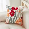 Pastoral Style Flower Pattern Pillowcase Embroidered Flower Cushion Cover  Living Room/Office