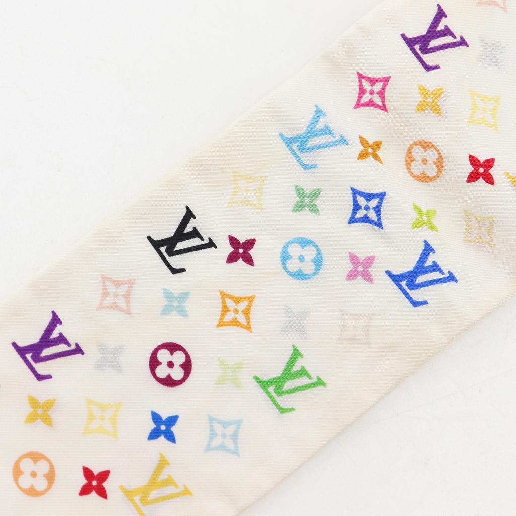 LOUIS VUITTON Bando monogram scarf M71991 multicolor silk Women Used