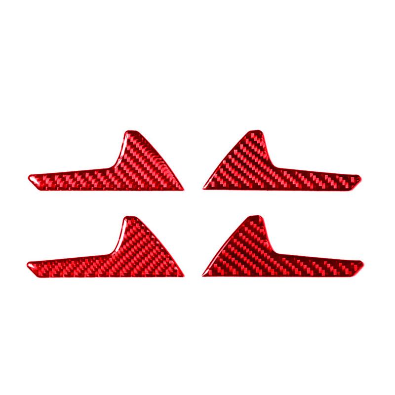 Автомобильные аксессуары для Volkswagen VW Golf 7 GTI MK7 2014-стайлинг автомобиля, внутренние красные наклейки из углеродного волокна