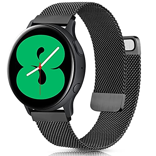 22 мм 20 мм Миланский ремешок для Samsung Watch 3/4/5/Active 2 Магнитный браслет из нержавеющей стали для Huawei Watch 3/GT 2/Amazfit GTR