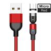 ROCK Магнитный USB-кабель 3А, кабель для быстрой зарядки типа C, магнитное зарядное устройство с вращением на 540°, кабель Micro USB, USB-шнур для мобильного телефона, 8-контактный разъем