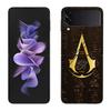 Мурал с фараоном Египта Чехол для Samsung Galaxy Z Flip 6 Flip 5 4 3 5G Черный Чехол для мобильного телефона Samsung Z Flip 5 5G Роскошный PC Корпус