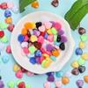 Hanmade DIY Accessories Loose Beads Candy Color 150pcs Handmade Supplies Flat Heart Beads Crafted For Jewelry Making Acrylic