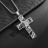 Vintage Catholic Cross Pendant Necklace Men Women Christian Believers Prayer Amulet Jewelry