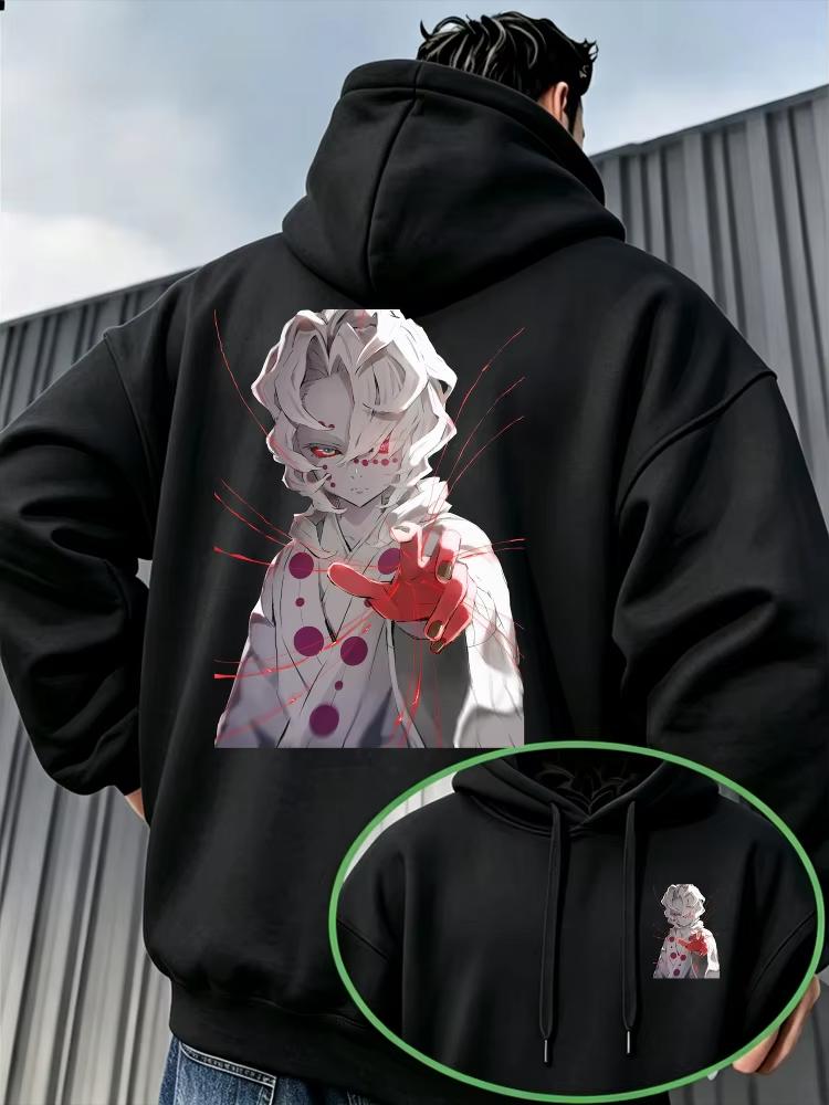 Demon Slayer Men's Hoodie Rui Print High Quality Warm Autumn Winter Casual Pullover Sweatshirt Women And Men Hoodie