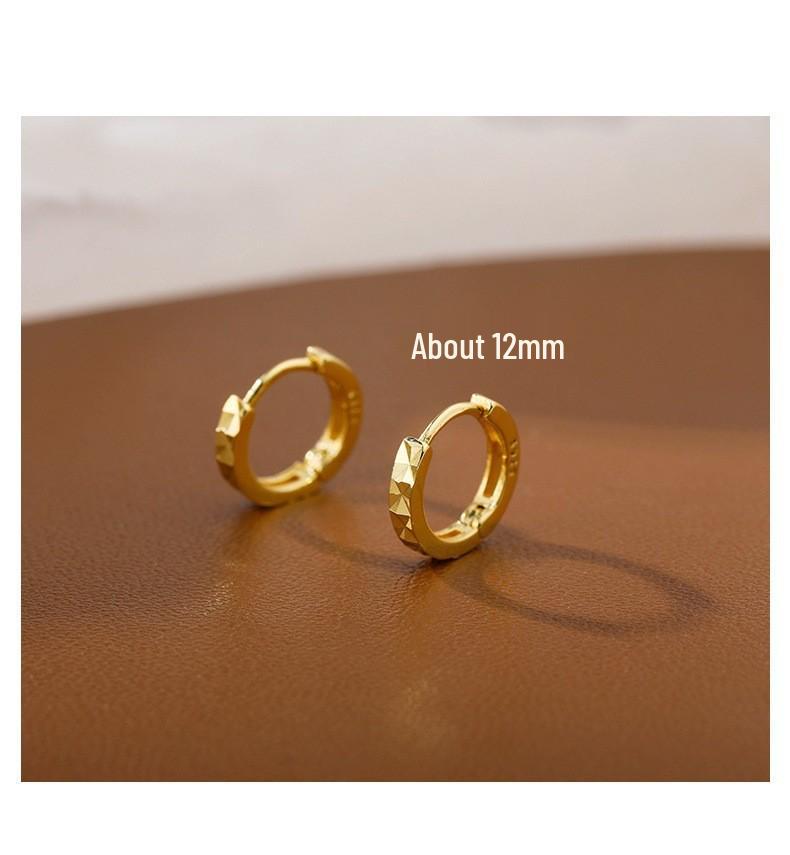 Геометрические серьги-кольца в корейском стиле: Элегантные, Универсальные Украшения для Ушей для Женщин и Студенток