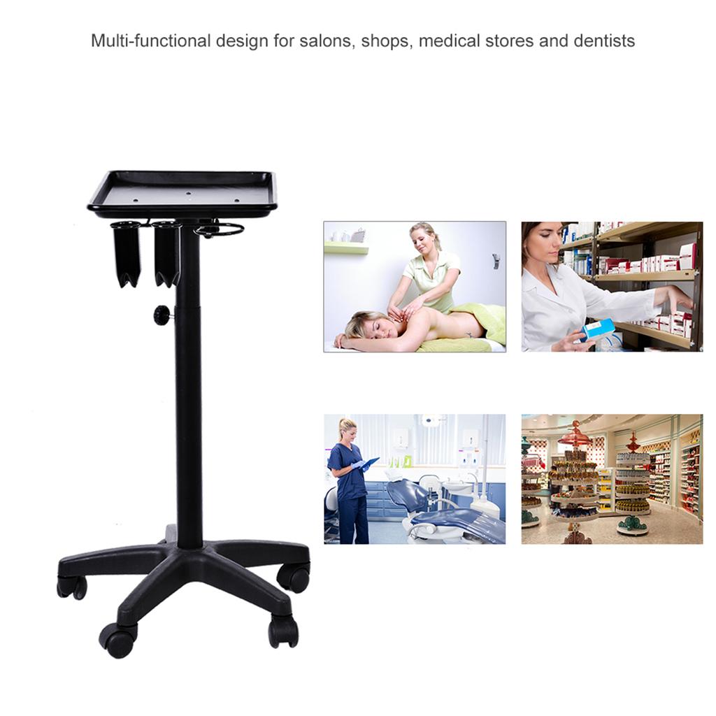 Aluminium Height Trolley Beauty Tools Hair Salon Instrument Tray for Professional Use