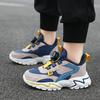 2025 new dad shoes rotating buckle breathable mesh non-slip running shoes middle age tide