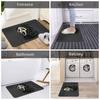 Cartoon Scary Mask Face Anti-slip Doormat Floor Mat Absorbent Mat Carpet Rug for Kitchen Entrance Home Balcony Footpad Mats