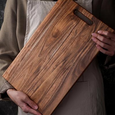 Большая квадратная разделочная доска из массива ясеня, простая, для нарезки стейка дома, утолщенная деревянная разделочная доска для дома, общежития