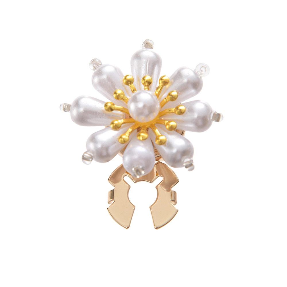 Стразы Жемчуг Цветок Пуговицы-накладки DIY Аксессуары Цветок Запонки для Мужчин Женщин Одежда