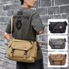 Men's Shoulder Bag Large Capacity Student Sports Crossbody Bag Canvas Messenger Bag