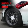 18 дюймов для Tesla Model 3 2017-Колпаки для центров колес автомобиля ABS, чехлы для ступиц из углеродного волокна, модель 3, отделка, авто украшение