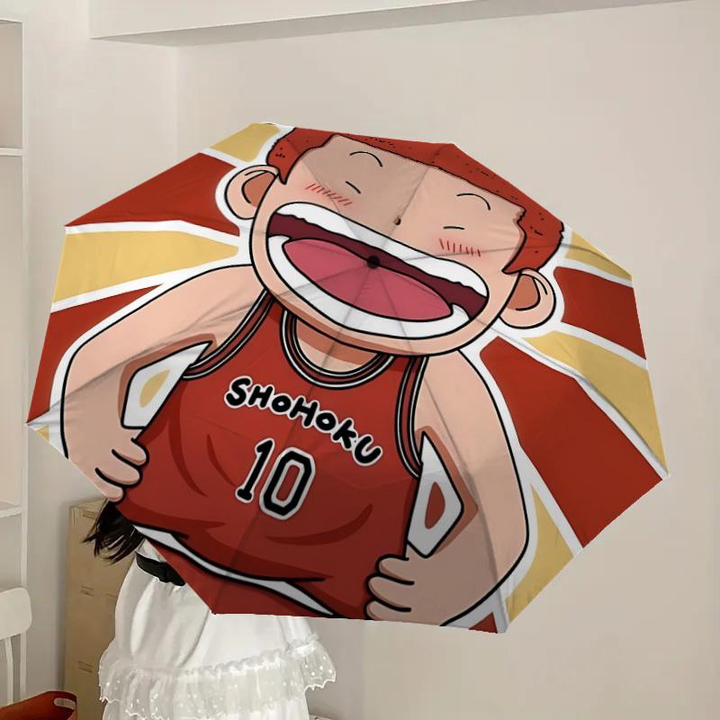 1pc Slam Dunk Automatic Open/Close Umbrella, Lightweight Design for Everyone, Halloween & Christmas Gifts - Ideal for Daily, Formal, Party Use, Formal