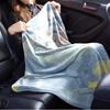 1pc Cinnamonroll, Cloud, CuteDigital Print Flannel Throw Blanket, Super Soft Plush Fleece Bedspread, Multipurpose All-Season Hypoallergenic
