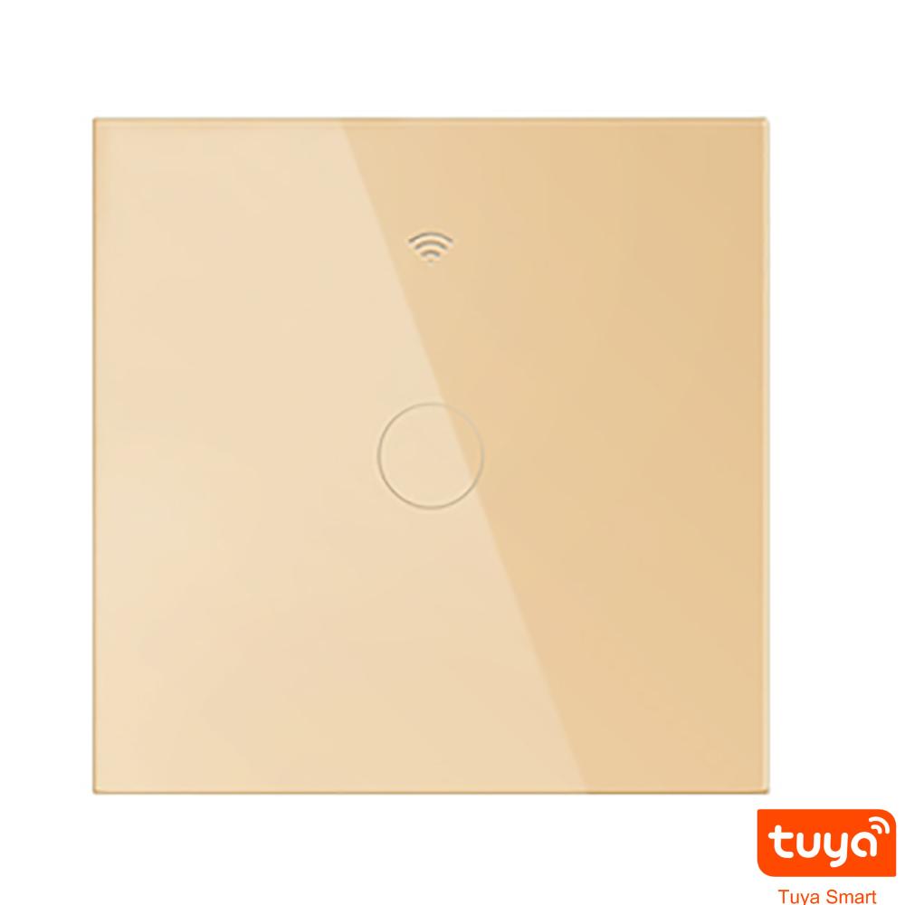 Melery Выключатель света Wi-Fi Smart Tuya Touch Sensor Стеклянная панель Прерыватель лампы EU Square Пульт дистанционного управления Alexa Dot Google Home