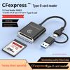 Высокоскоростной кардридер CFexpress Type-B и SD 2.0, USB 3.2, 10 Гбит/с