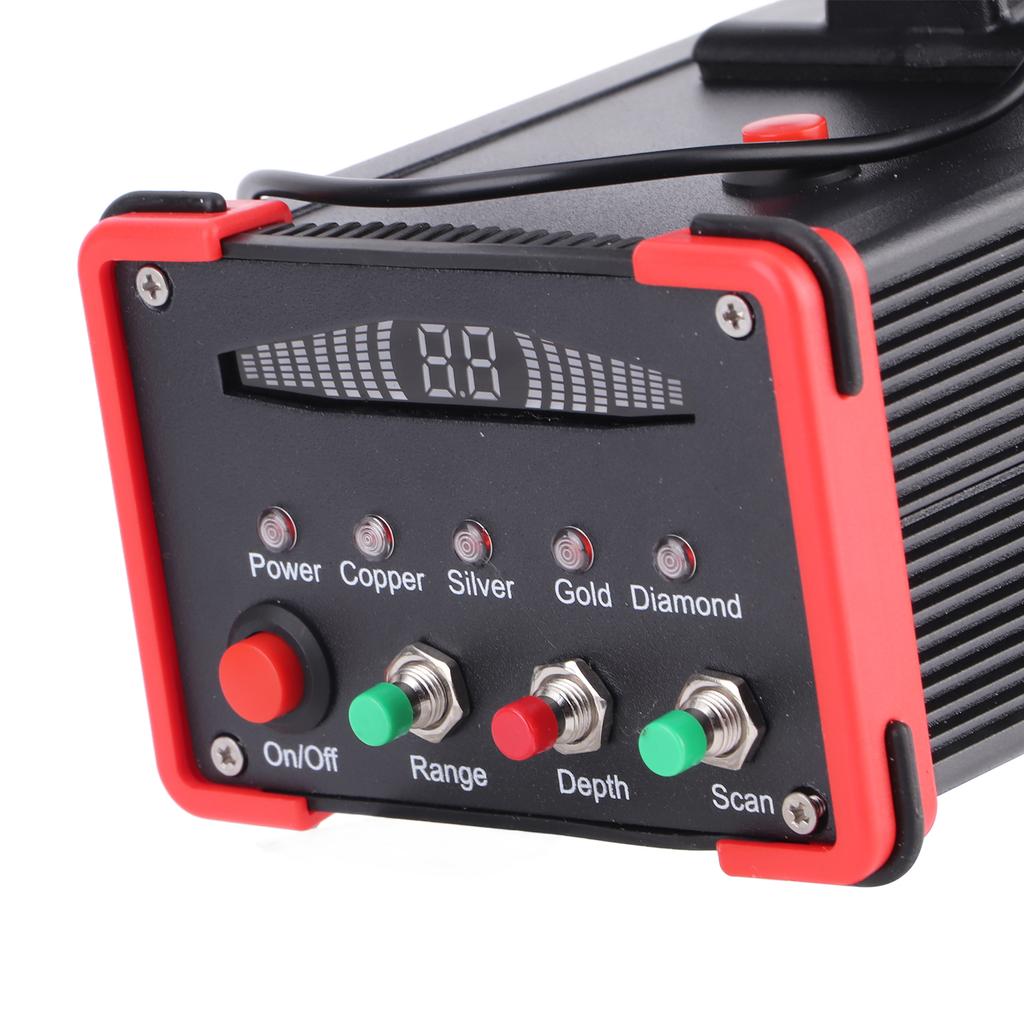 Metal Detector Underground Metal Scanner High Definition Screen Treasure Finder for Gold Silver Copper