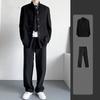 Chinese Style Stand Collar Suit Jacket Men's Casual Suit Tunic Suit