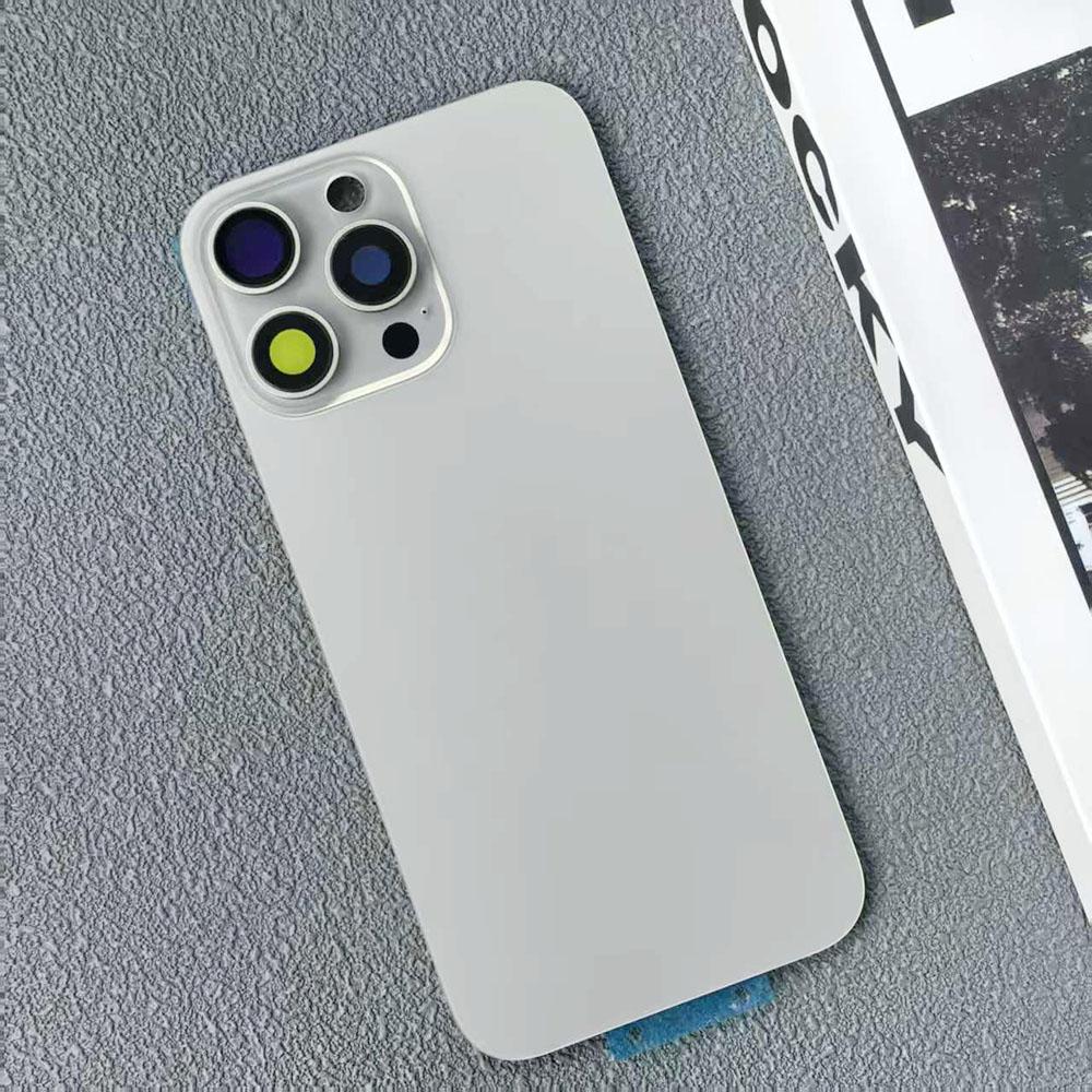 Для iPhone 16 16Plus 16Pro 16ProMax 5G Задняя крышка аккумулятора Стеклянная панель Задний корпус Рамка камеры Линза и клей Замена