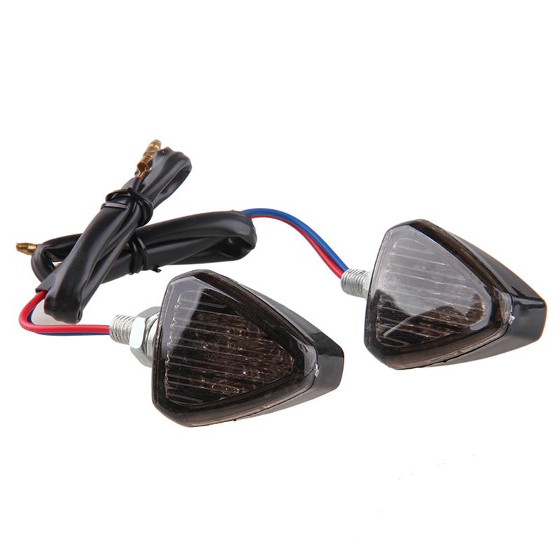 Черный светодиодный указатель поворота для мотоцикла, янтарный универсальный фонарь для мотоцикла