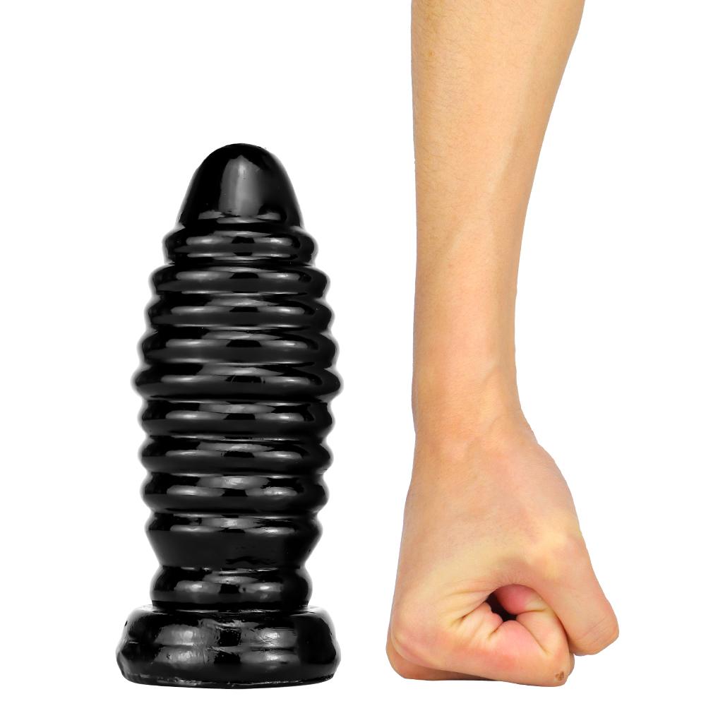 Black Big Butt Plug 6 Sizes Smooth Soft Huge Anal Plug Adult Erotic Toys Gay Sex Toys For Woman Men