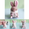 Soft And Cuddly Rabbit Plush Toy Keychain Ideal For Bags And Car Hangings