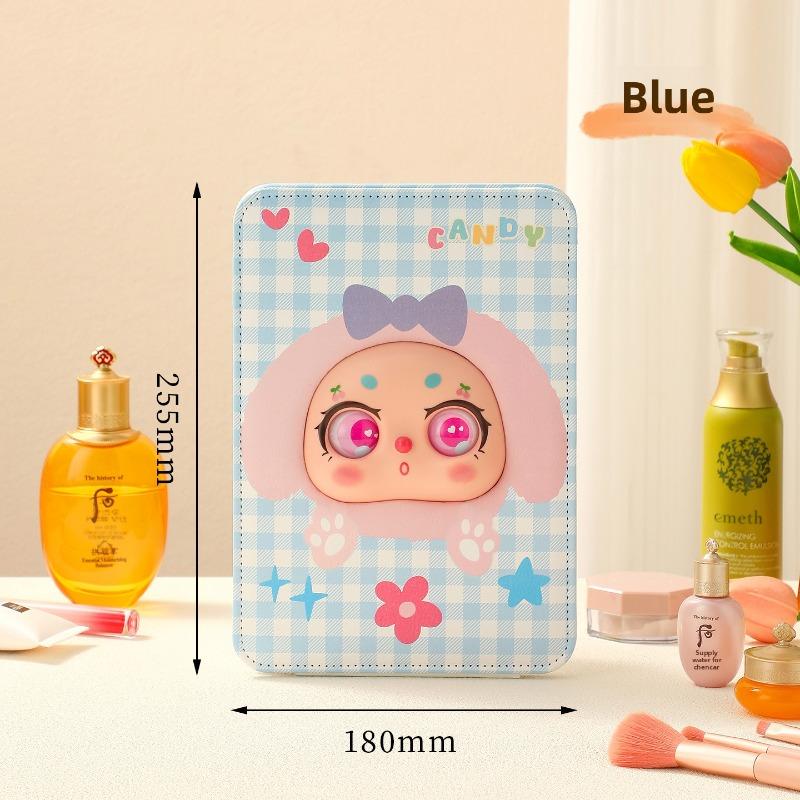 Складное зеркало для макияжа, настольное зеркало для макияжа, стоячее зеркало для переодевания для студенческого общежития, портативное складное зеркало с откидной крышкой