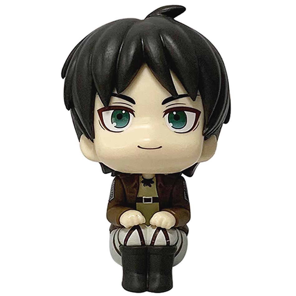 10 см Аниме Атака Титанов Shingeki No Kyojin Q Сидячие Куклы Леви Эрен Мини Фигурка Настольное Украшение Подарок на День Рождения Рождество