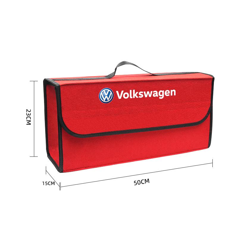 For VW Volkswagen Jetta MK5 Golf Car Logo Large Space Foldable Storage Box Car Trunk Travel Bag For Volkswagen VW RLine R Golf A