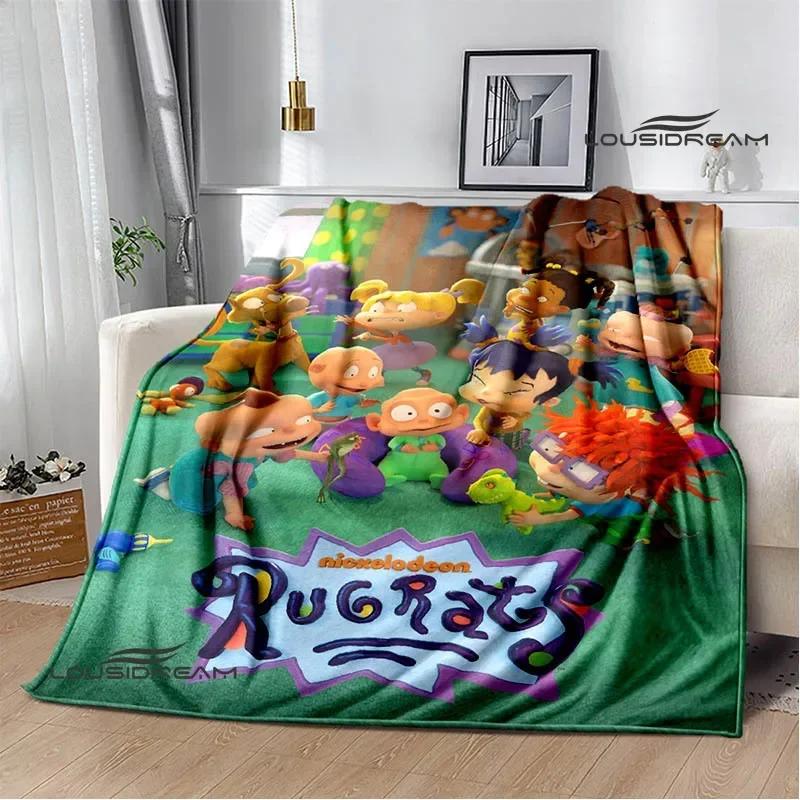 3D Мультфильм Rugrats Пледы Пикниковый плед пледы для кроватей Фланец Теплый плед Домашний дорожный плед постельные принадлежности подарок на день рождения