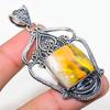 Подвеска из натурального драгоценного камня яшмы шмеля из стерлингового серебра 925 пробы 2,64 дюйма f9t13