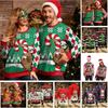 Модная мужская женская футболка Рождественский смешной принт Круглый вырез Пуловер Топ Повседневная толстовка Детские футболки Топ Одежда