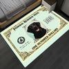 Ковер Dollar Pet для кошек и собак Креативный дизайн с валютой Напольный коврик для гостиной Ковер для прихожей с декором в виде денег