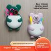 Настенный контейнер для хранения в виде медведя, подставка для зубных щеток и зубной пасты с дренажем для ванной комнаты, кухонное хранение, корзина для палочек для еды, хранение в гостиной