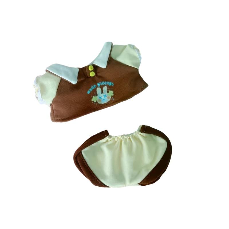In-stock 20cm Cotton Doll Plush Toy Changeable Outfit With Lock Warm Shortcut Sweatshirt And Pants