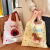 Reusable Eco-Friendly Bag Kawaii Cartoon Handbag Tote Bag Foldable Shopping Bag  Men