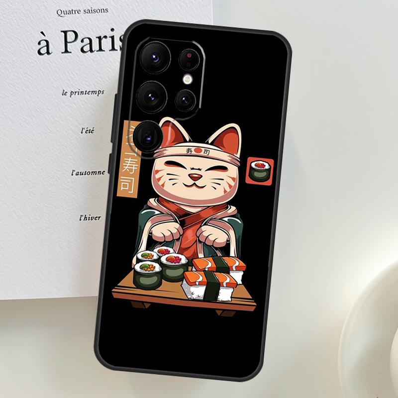 Японский кейс для еды Суши для Samsung Galaxy S26 Ultra S25 S24 S22 S21 S23 Ultra Plus S10 S20 S25 FE Чехол для телефона