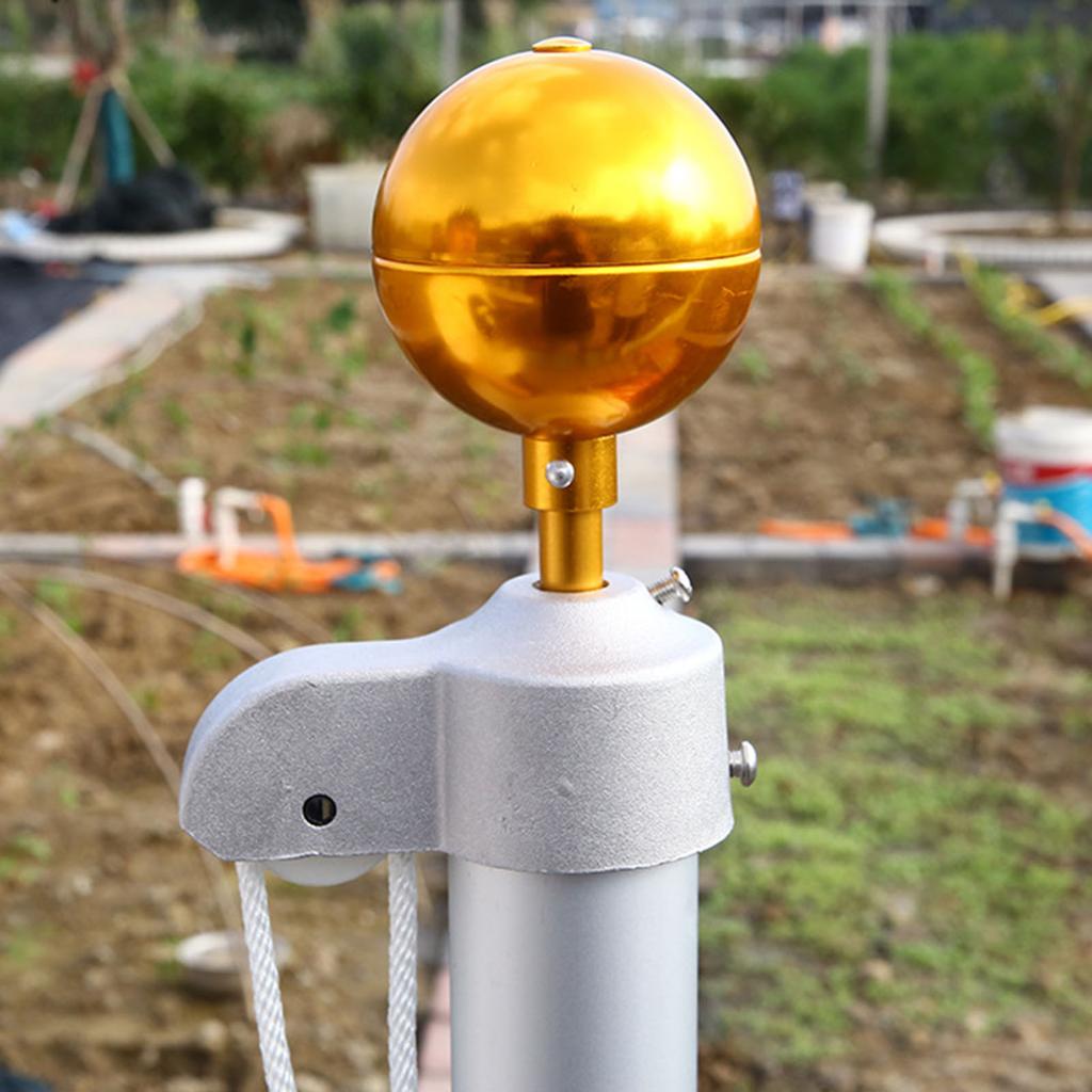 Погодоустойчивый навершие для флагштока Прочное навершие-шар для флагштока Украшение Погодоустойчивые дизайны Сфера для использования на открытом воздухе
