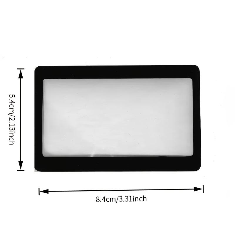 1pc Portable Card-Sized Magnifier, Pocket Magnifying Glass,Each Magnifier for Reading Has 3X Fresnel Lens