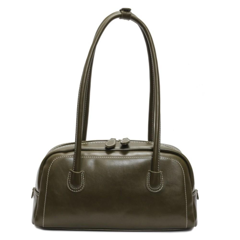 Korean Ins Style Women PU Shoulder Bag PU Leather Underarm Bag Vintage PU Hobo Bag Streetwear