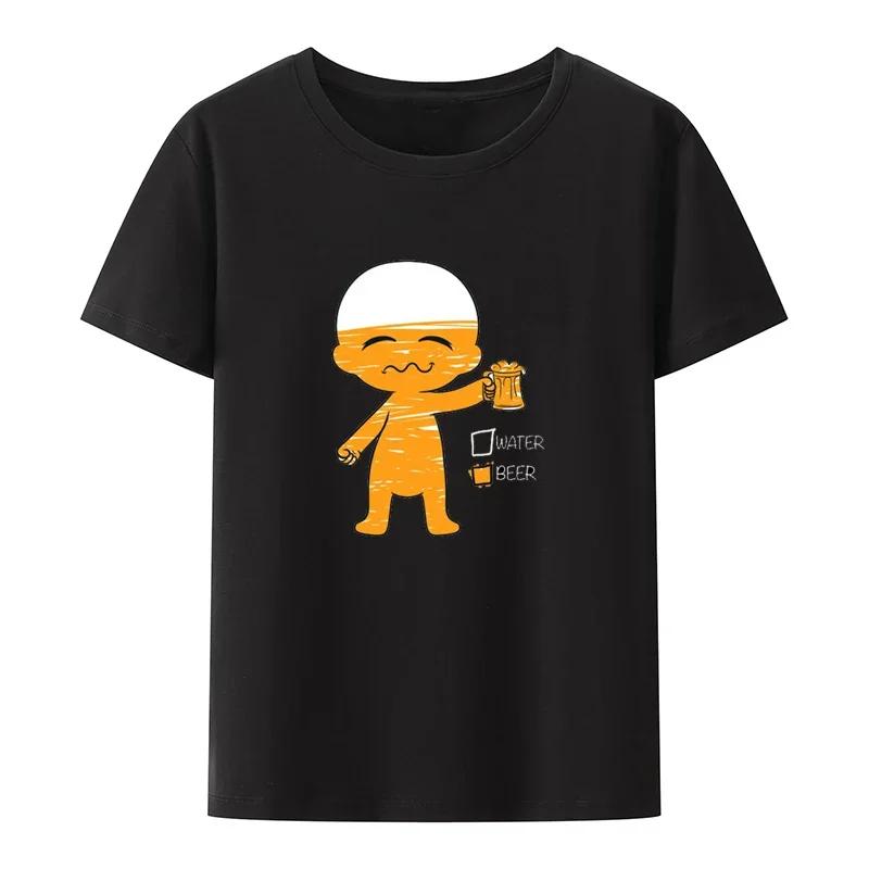 The Beers Graphic Printed Funny Tee T Shirt for Women Clothing Comfortable Breathable Camisetas Camisa Loose Novelty Cool